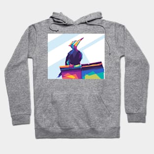 cool pop art birds Hoodie